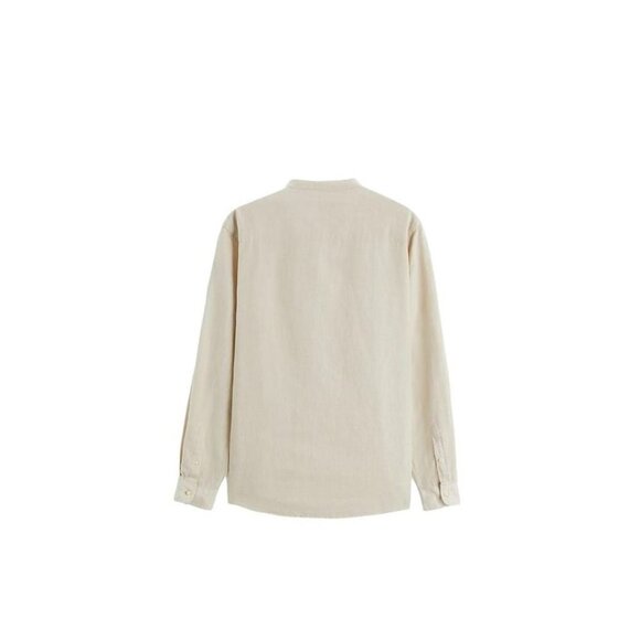 ZARA LINEN-COTTON STRUCTURED SHIRT light beige SIZE XL| 7545/224 - Picture 3 of 4